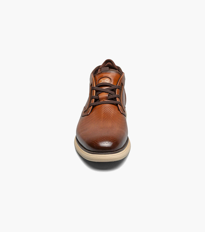 Stacy Adams EASTMONT Plain Toe Elastic Lace Chukka Boot Cognac by Stacy Adams Shoes