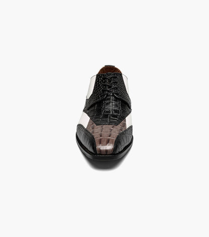 Stacy Adams TRISTANO Modified Bike Toe Oxford Black/Grey by Stacy Adams Shoes