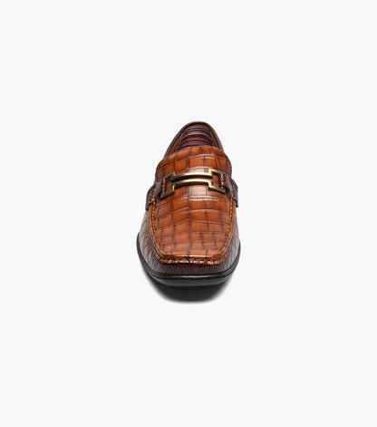 Stacy Adams EMBREY Moc Toe Bit Slip On Cognac by Stacy Adams Shoes