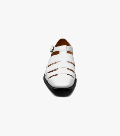 Stacy Adams CALDERON Closed Toe City Sandal White by Stacy Adams Shoes