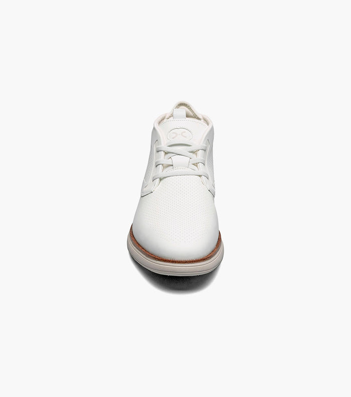 Stacy Adams EASTMONT Plain Toe Elastic Lace Chukka Boot White by Stacy Adams Shoes