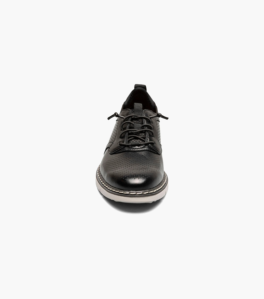 Stacy Adams Kids Sync Plain Toe Elastic Lace Up by Stacy Adams Shoes