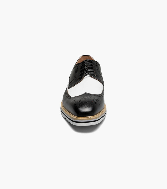 Stacy Adams BEAUMONT Wingtip Oxford Black w/White by Stacy Adams Shoes