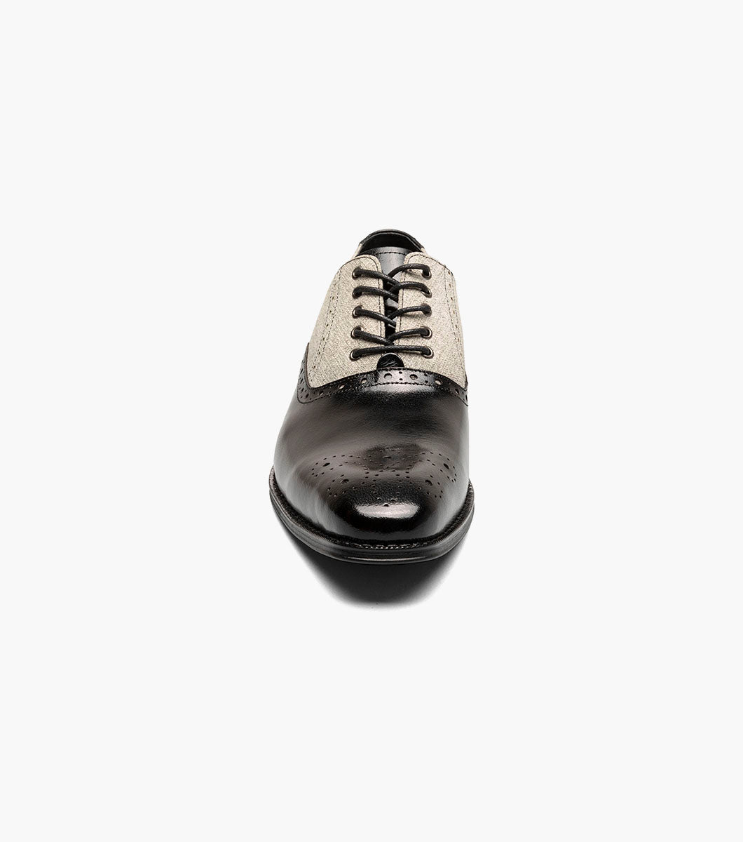 Stacy Adams HARRINGTON Plain Toe Lace Up Black Multi by Stacy Adams Shoes