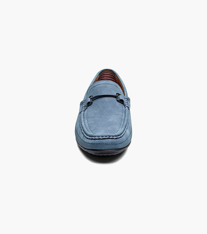 Stacy Adams COLTON Moc Toe Bit Slip On Navy by Stacy Adams Shoes
