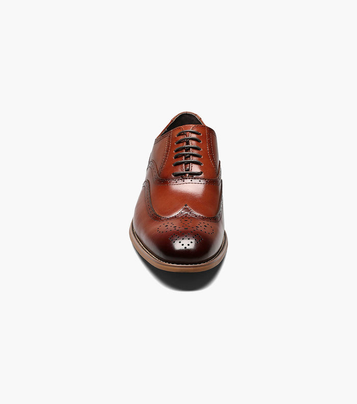 Stacy Adams DUNBAR Wingtip Oxford Cognac by Stacy Adams Shoes