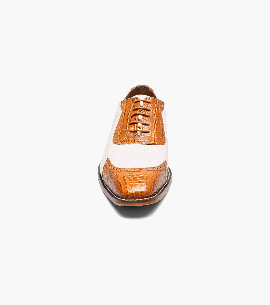 Stacy Adams TARANGO Modified Cap Toe Oxford Tan Multi by Stacy Adams Shoes