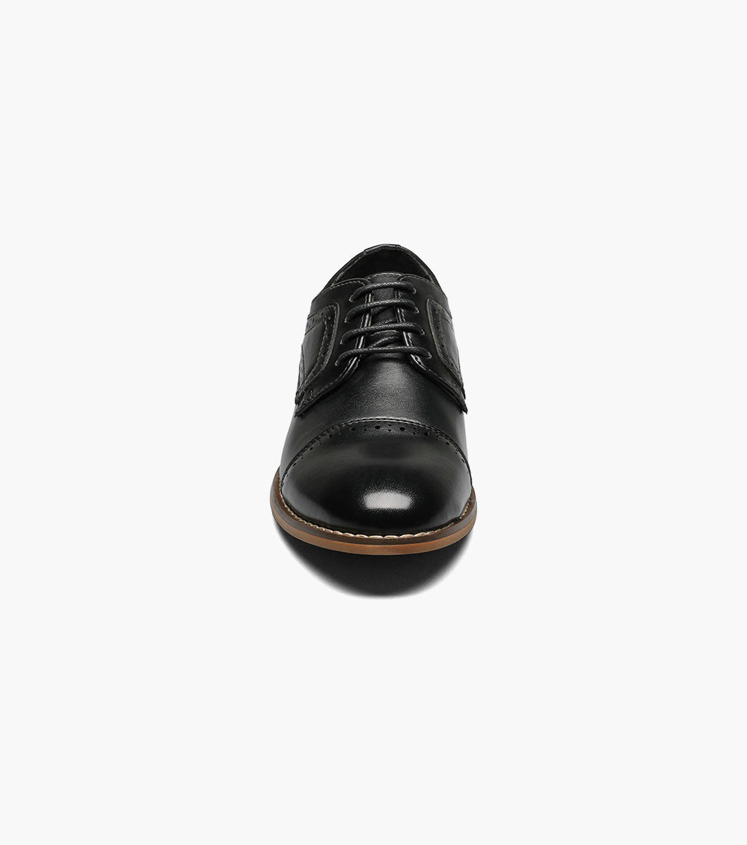 Stacy Adams KIDS DICKINSON Cap Toe Oxford Black by Stacy Adams Shoes