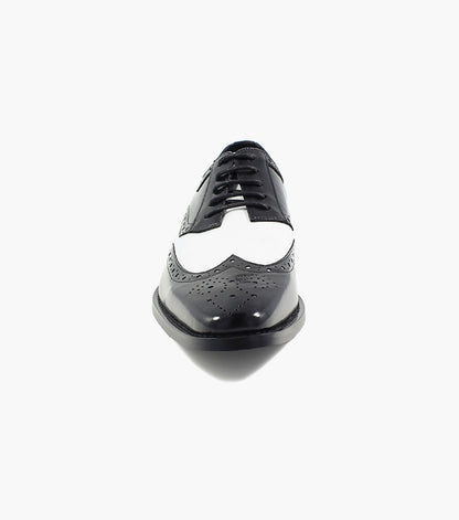 Stacy Adams TINSLEY Wingtip Oxford Black w/White by Stacy Adams Shoes