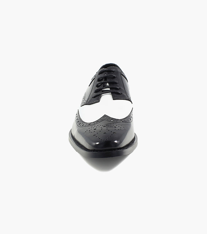Stacy Adams TINSLEY Wingtip Oxford Black w/White by Stacy Adams Shoes