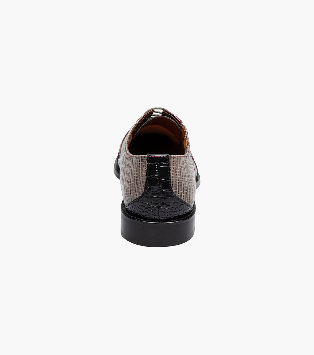 Stacy Adams TRISTANO Modified Bike Toe Oxford Burgundy Multi by Stacy Adams Shoes