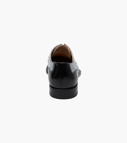 Stacy Adams PLAZA Modified Cap Toe Oxford Black/Gray by Stacy Adams Shoes