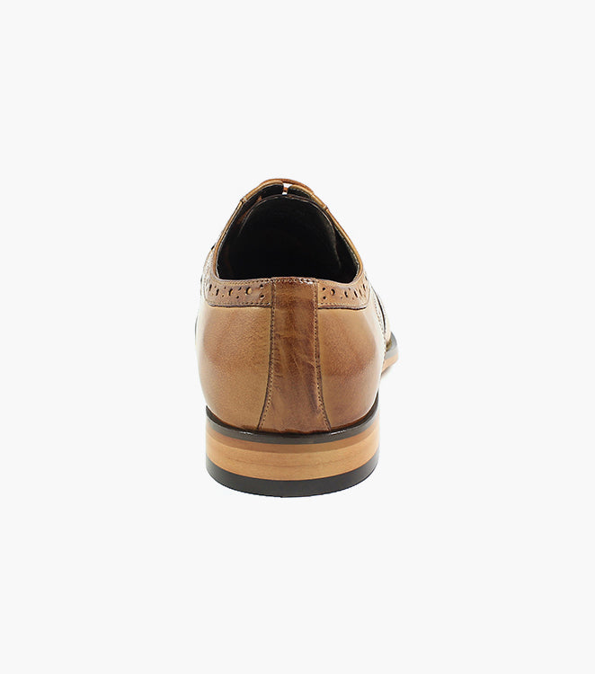 Stacy Adams TINSLEY Wingtip Oxford Tan Multi by Stacy Adams Shoes