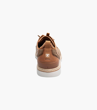 Stacy Adams SEBERT Plain Toe Elastic Lace Up Tan by Stacy Adams Shoes