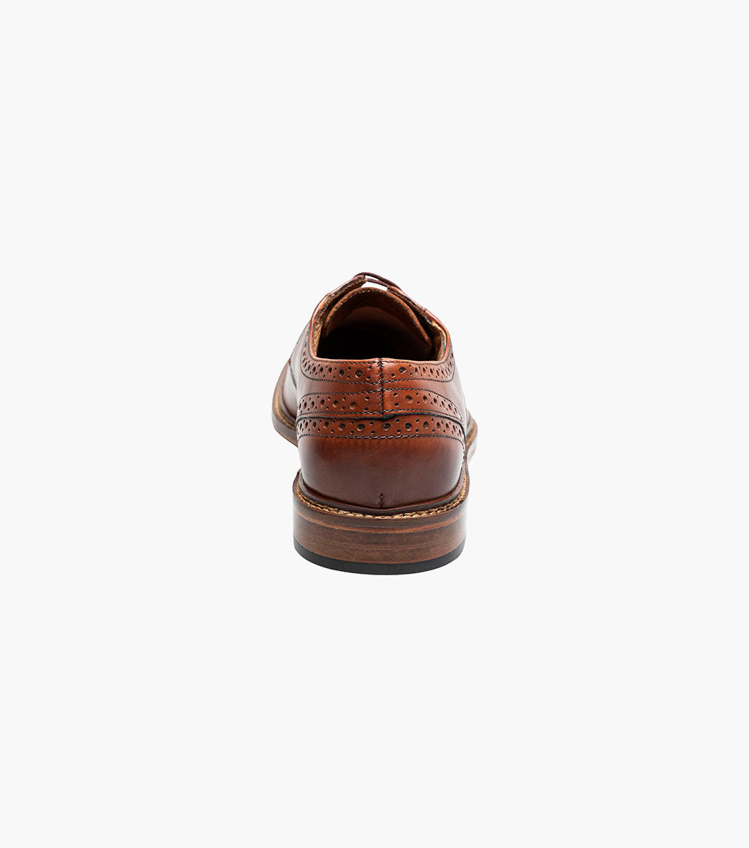 Stacy Adams GIORGETTI Plain Toe Oxford Cognac by Stacy Adams Shoes