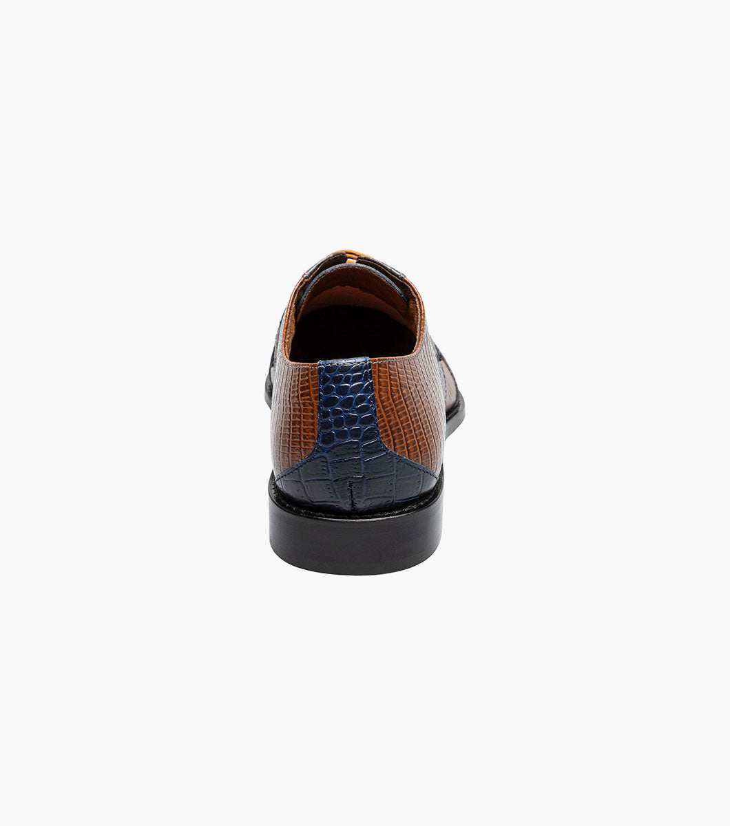 Stacy Adams TRISTANO Modified Bike Toe Oxford Gray Multi by Stacy Adams Shoes
