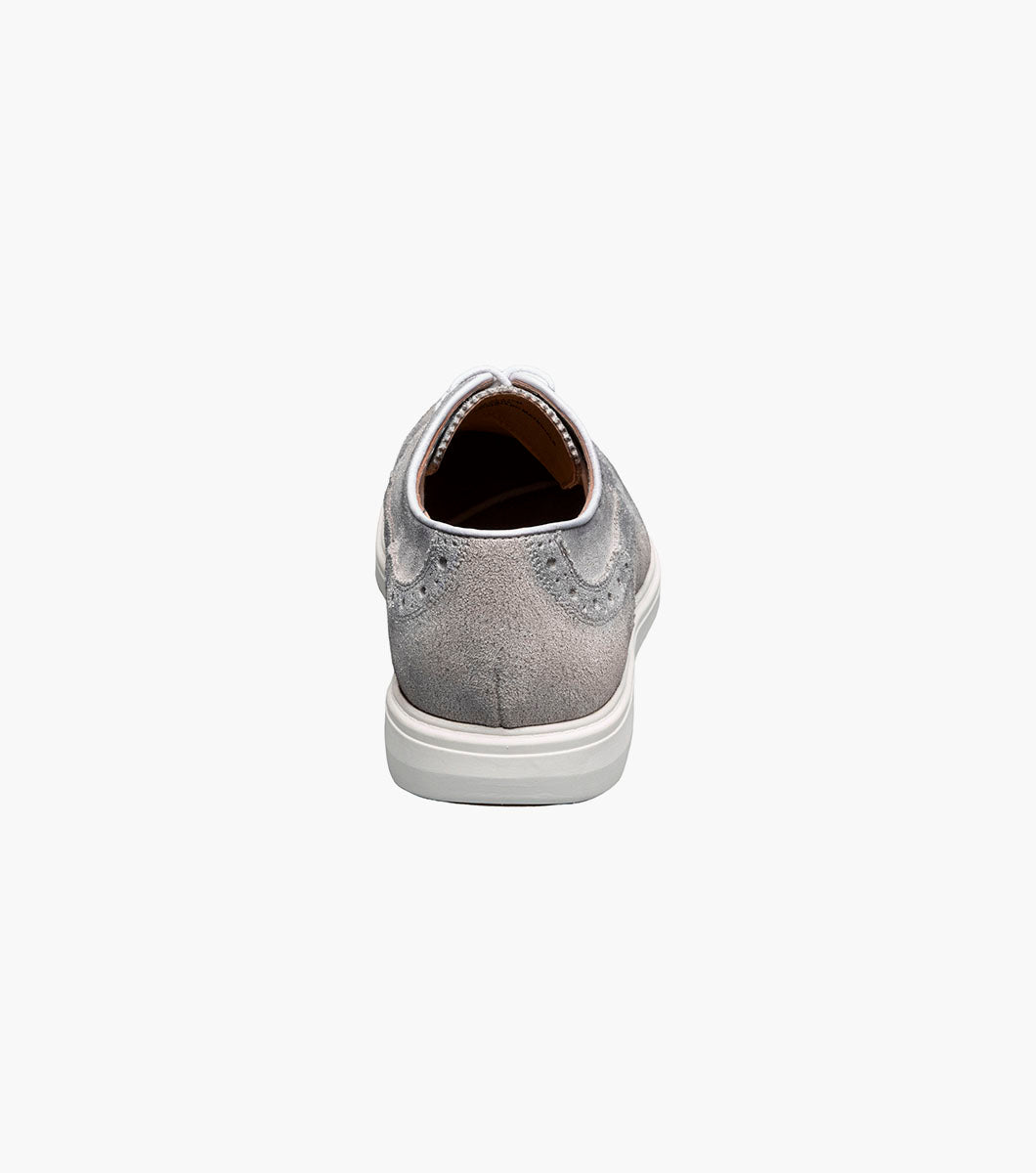Stacy Adams TRUDELL Wingtip Lace Up Light Gray by Stacy Adams Shoes