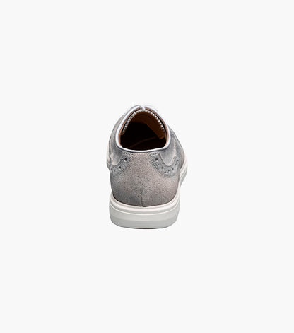 Stacy Adams TRUDELL Wingtip Lace Up Light Gray by Stacy Adams Shoes