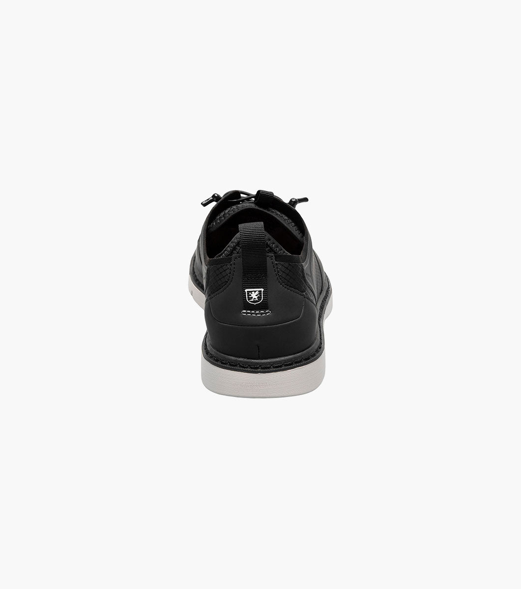 SYNCHRO Plain Toe Elastic Lace Up