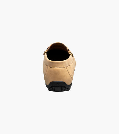 Stacy Adams COLTON Moc Toe Bit Slip On Khaki by Stacy Adams Shoes