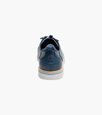 Stacy Adams SEBERT Plain Toe Elastic Lace Up Navy by Stacy Adams Shoes