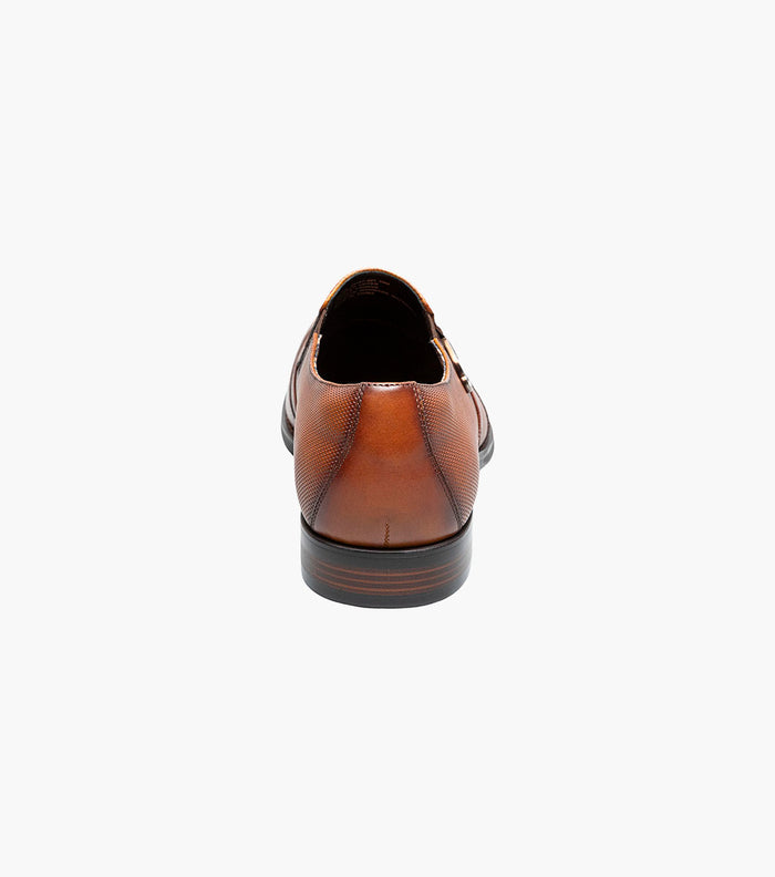 Stacy Adams LOCKWOOD Wingtip Ornament Slip On Cognac by Stacy Adams Shoes