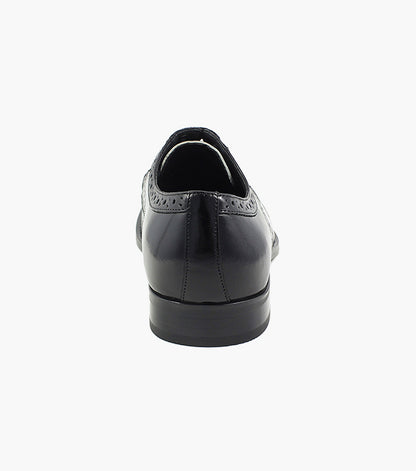 Stacy Adams TINSLEY Wingtip Oxford Black w/White by Stacy Adams Shoes