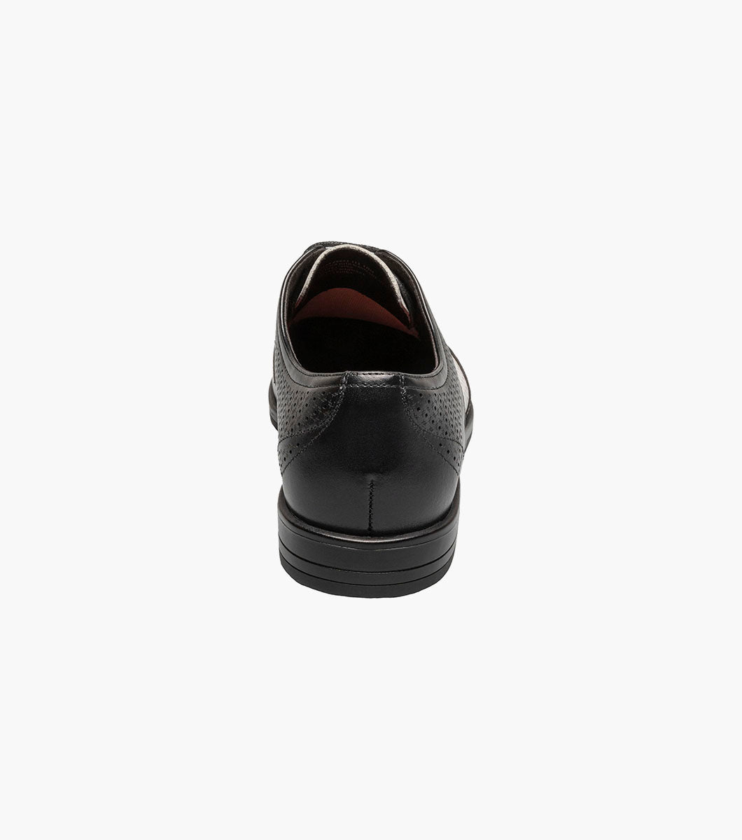 Stacy Adams ASHER Wingtip Lace Up Black w/White by Stacy Adams Shoes