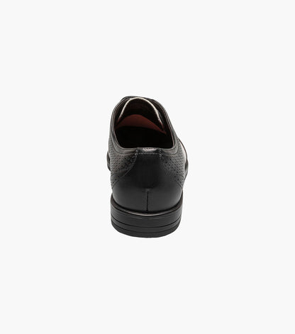 Stacy Adams ASHER Wingtip Lace Up Black w/White by Stacy Adams Shoes