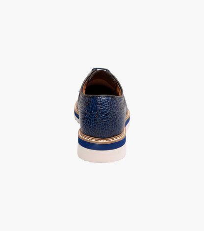 Stacy Adams ALARIO Wingtip Oxford Blue by Stacy Adams Shoes