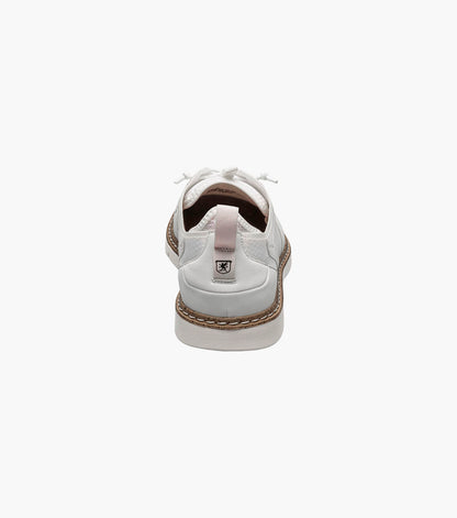 Stacy Adams SYNCHRO Plain Toe Elastic Lace Up White by Stacy Adams Shoes