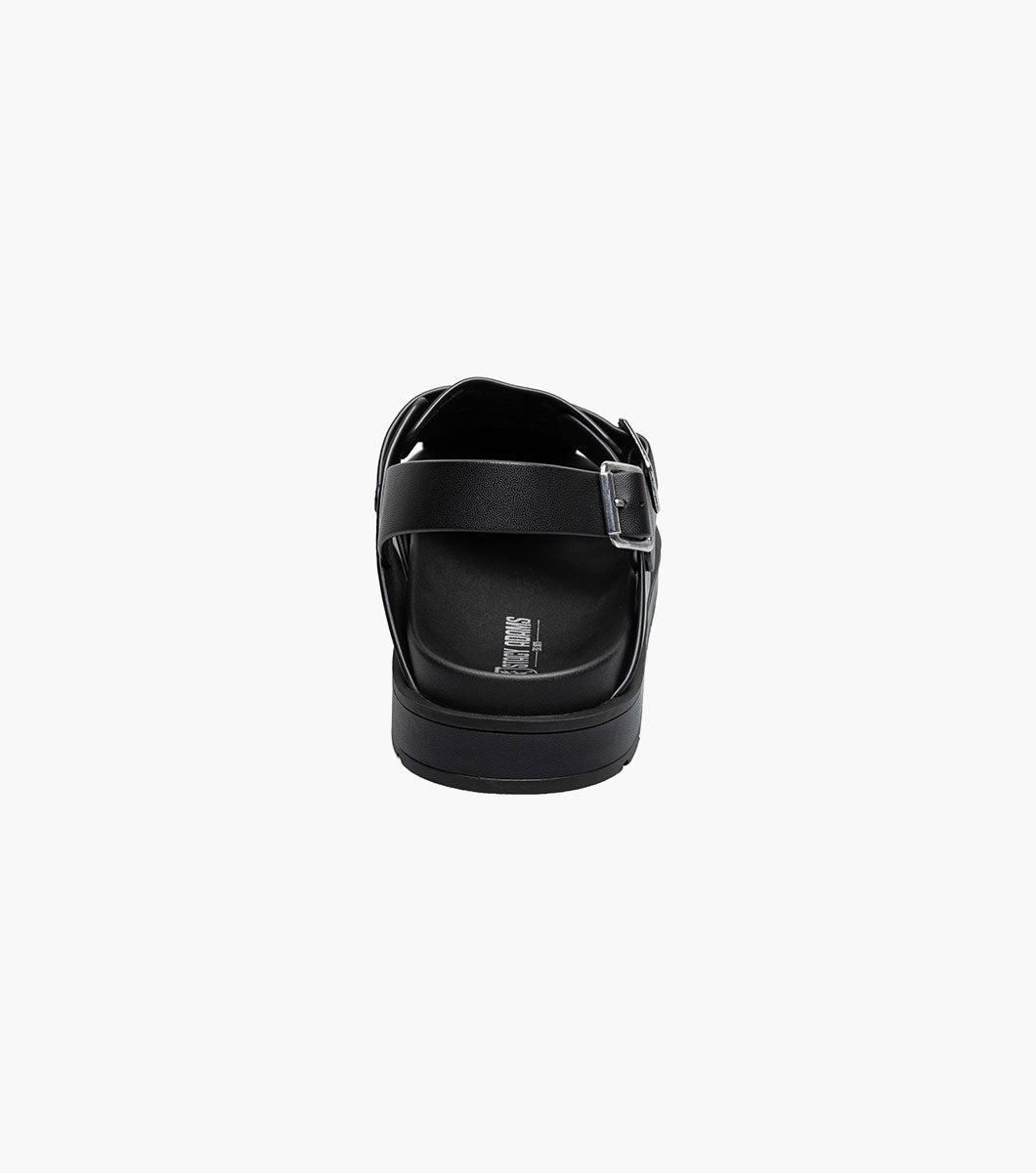 Stacy Adams LARGO Slingback Buckle Sandal Black by Stacy Adams Shoes