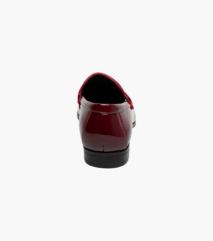 Stacy Adams SPRATLEY Moc Toe Saddle Slip On Burgundy by Stacy Adams Shoes