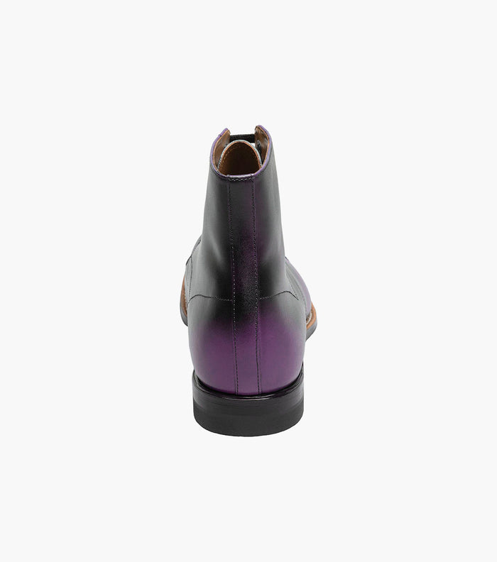 Stacy Adams MADISON Cap Toe Lace Up Boot Purple by Stacy Adams Shoes