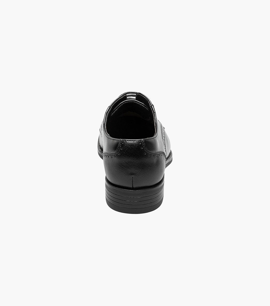 Stacy Adams KIDS KALVIN Plain Toe Oxford Black by Stacy Adams Shoes