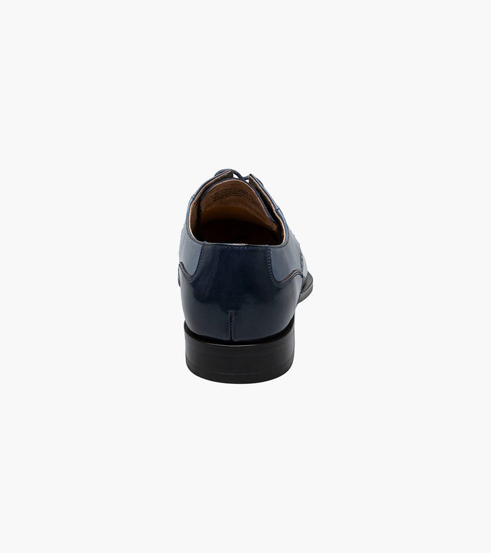 Stacy Adams PLAZA Modified Cap Toe Oxford Blue Multi by Stacy Adams Shoes