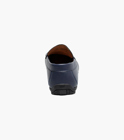 Stacy Adams CONROY Moc Toe Perf Slip On Navy by Stacy Adams Shoes