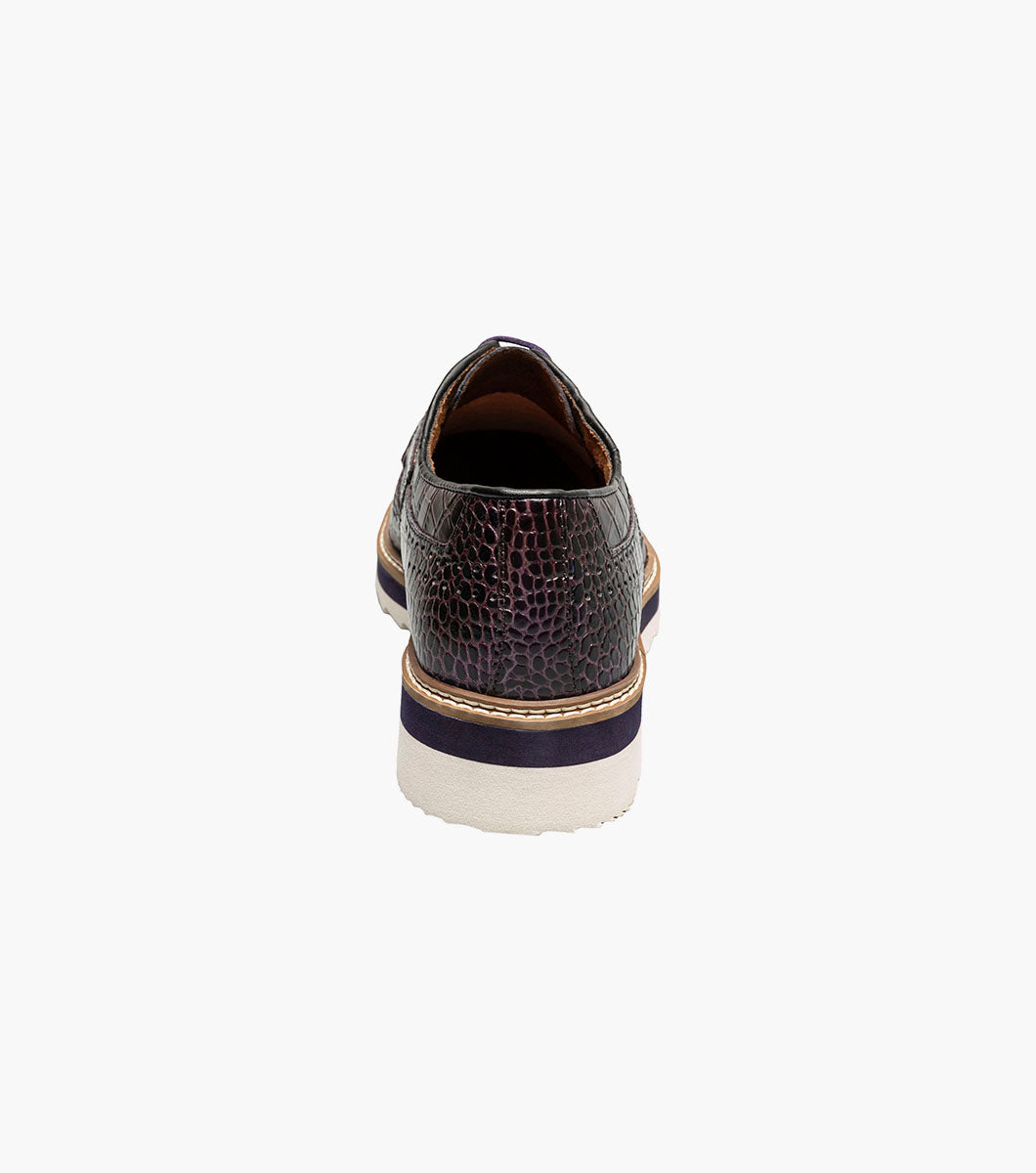 Stacy Adams ALARIO Wingtip Oxford Purple by Stacy Adams Shoes