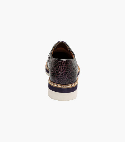 Stacy Adams ALARIO Wingtip Oxford Purple by Stacy Adams Shoes
