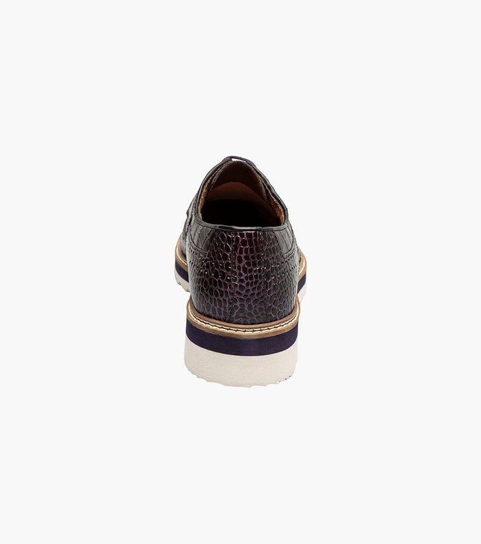 Stacy Adams ALARIO Wingtip Oxford Purple by Stacy Adams Shoes