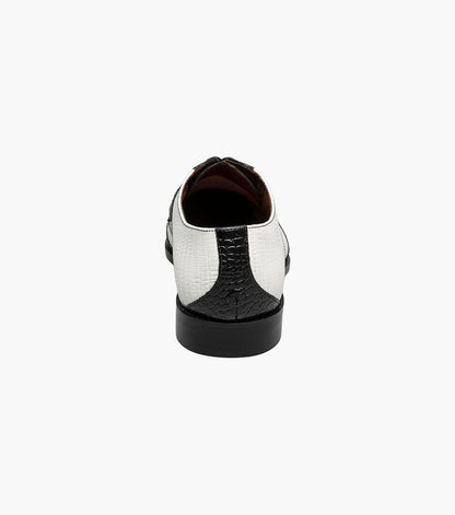 Stacy Adams TRISTANO Modified Bike Toe Oxford Black/Grey by Stacy Adams Shoes