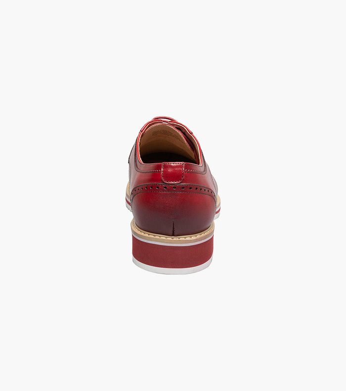 Stacy Adams BARRINGER Plain Toe Oxford Red by Stacy Adams Shoes