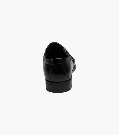 Stacy Adams ABRAM Moc Toe Bit Slip On Black by Stacy Adams Shoes