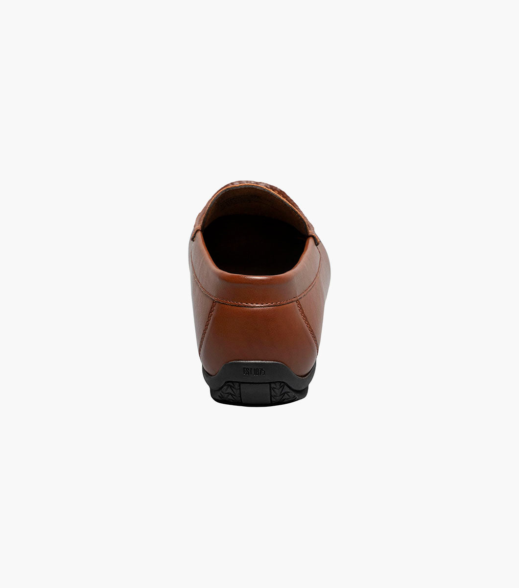 Stacy Adams CONROY Moc Toe Perf Slip On Cognac by Stacy Adams Shoes