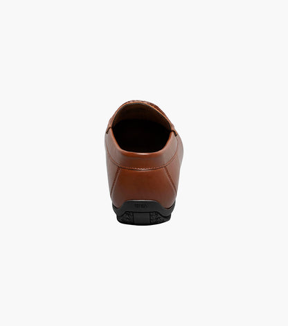Stacy Adams CONROY Moc Toe Perf Slip On Cognac by Stacy Adams Shoes