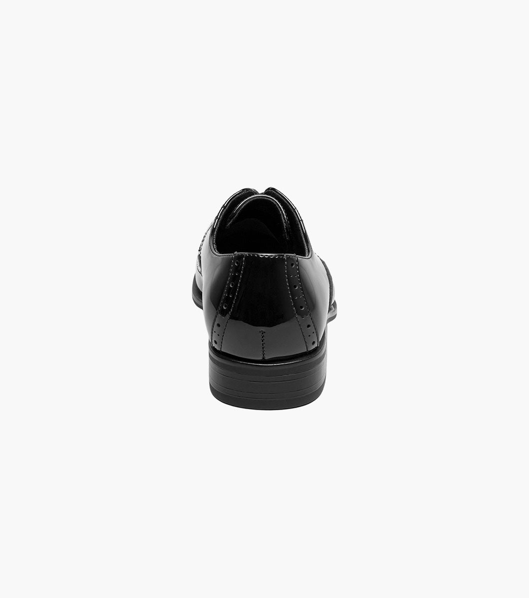 Stacy Adams KIDS SCOTTIE Plain Toe Oxford Black Patent by Stacy Adams Shoes
