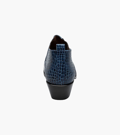Stacy Adams SANDOVAL Cuban Heeled Boot Navy by Stacy Adams Shoes