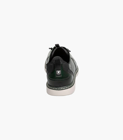 Stacy Adams SYNC Plain Toe Elastic Lace Up Green by Stacy Adams Shoes