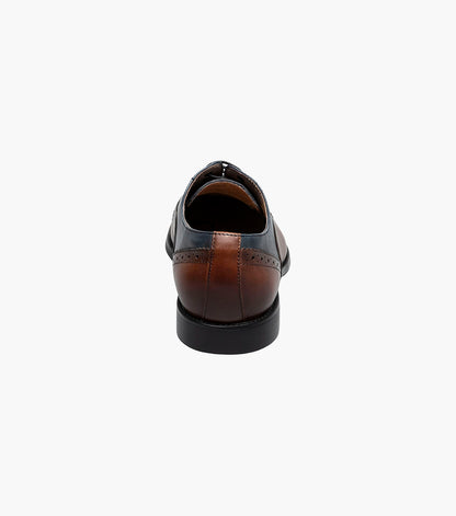 Stacy Adams REYNOLDS Cap Toe Oxford Brown and Navy by Stacy Adams Shoes