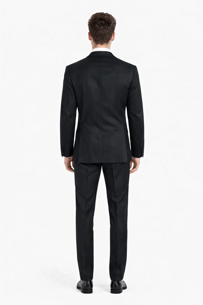 1 Button Designer Shawl Tuxedo in Black - Mens Slim Fitted Tuxedo